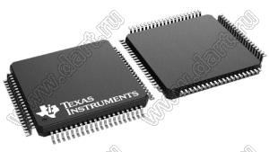 TMS320F28035PNTR (LQFP-80) микросхема микроконтроллер реального времени; Uпит.=3,3В; FLASH 64K; SARAM 10K; ROM 1K; GPIO 45; Tраб. -40...+105°C