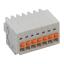 KFM250A-2.5-07P-19 розетка на кабель с пружинными зажимами проводов; шаг 2,5мм; I max=4/5А (UL/ICT); U=125/130В (UL/ICT); 7-конт.