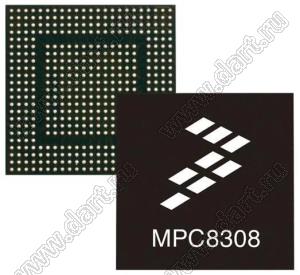 MPC8308CVMAGDA (MAPBGA-473) микросхема экономичный, маломощный, высокоинтегрированный главный процессор; Uпит.=1,0В (±50mV); F=400МГц; Tраб. -40…+105°C