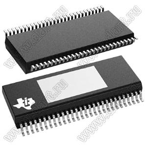 TAS6424MQDKQRQ1 (HSSOP-56) микросхема 4 автомобильных аудиоусилителя класса D с цифровым входом, защитой от сброса нагрузки и диагностикой I²S, 45 Вт, 2 МГц; Uпит.=3,0…3,5 / 4,5…18В; Tраб. -40...+125°C