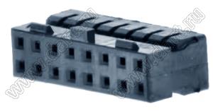 Molex Milli-Grid™ 51110-1651 корпус разъема на провод с центральным ключом и защелкой; шаг 2,00мм; P 2,00мм; 16-конт.