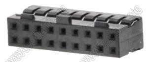 Molex Milli-Grid™ 51110-1851 корпус разъема на провод с центральным ключом и защелкой; шаг 2,00мм; P 2,00мм; 18-конт.