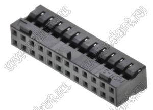 Molex Milli-Grid™ 51110-2451 корпус разъема на провод с центральным ключом и защелкой; шаг 2,00мм; P 2,00мм; 24-конт.