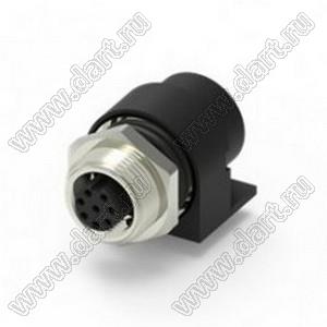 216A-08FRF разъем M12 (код А), розетка угловая, гайка спереди; 8-конт.; 30В; 2А; IP 67 216A-08FRF разъем M12 (код А), розетка угловая, гайка спереди; 8-конт.; 30В; 2А; IP 67