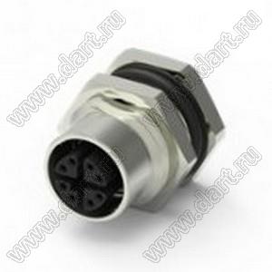 216X-08FSF разъем M12 (код X), розетка прямая, гайка спереди; 8-конт.; 50VAC/60VDC; 0,5А; IP 67 216X-08FSF разъем M12 (код X), розетка прямая, гайка спереди; 8-конт.; 50VAC/60VDC; 0,5А; IP 67