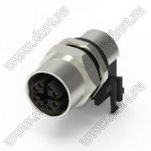 216X-08FRF разъем M12 (код X), розетка угловая, гайка спереди; 8-конт.; 50VAC/60VDC; 0,5А; IP 67 216X-08FRF разъем M12 (код X), розетка угловая, гайка спереди; 8-конт.; 50VAC/60VDC; 0,5А; IP 67