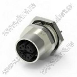 216X-08FSR разъем M12 (код X), розетка прямая, гайка сзади; 8-конт.; 50VAC/60VDC; 0,5А; IP 67 216X-08FSR разъем M12 (код X), розетка прямая, гайка сзади; 8-конт.; 50VAC/60VDC; 0,5А; IP 67