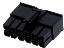MOLEX Mega-Fit™ 1700010112 корпус двухрядной розетки на кабель, цвет черный; 12-конт.