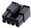 MOLEX Mega-Fit™ 1700010108 корпус двухрядной розетки на кабель, цвет черный; 8-конт.