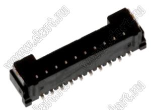 MOLEX Micro-Lock1.25™ 5055681031 вилка однорядная прямая для SMD монтажа, цвет черный; 10-конт.