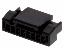 MOLEX Micro-Lock1.25™ 5055650801 корпус однорядной розетки на кабель, цвет черный; 8-конт.