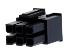 MOLEX Mega-Fit™ 1700010106 корпус двухрядной розетки на кабель, цвет черный; 6-конт.
